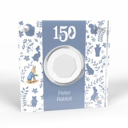 Peter Rabbit 150th anniversary coin display case.